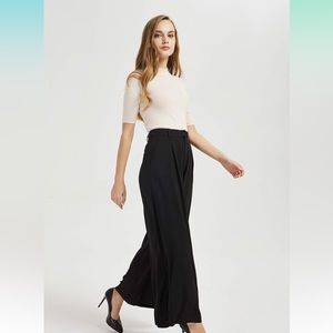 Home  Tronjori Women High Waist Casual Wide Leg Long Palazzo Pants Trousers